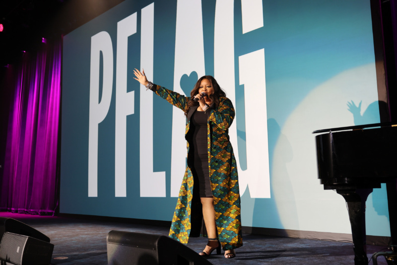 New York, NY, USA. 3rd Mar, 2023. Tati Gabrielle at arrivals for PFLAG's ( Parents & Friends of Lesbians and Gays) 50th Anniversary Gala, New York  Marriott Marquis Hotel, New York, NY March