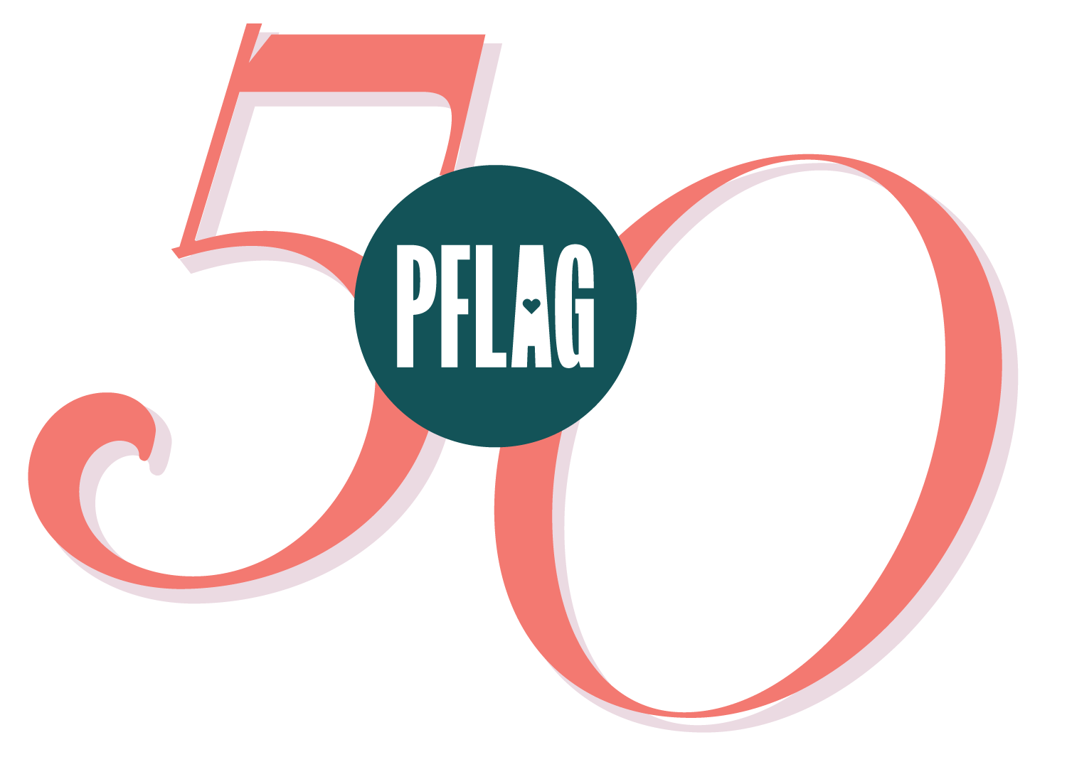 PFLAG 50 Logo